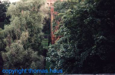 Blick vom Dansker in einen ehemaligen Wassergraben
