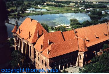 Blick vom Turm der Marienkirche (Hochmeisterpalast)