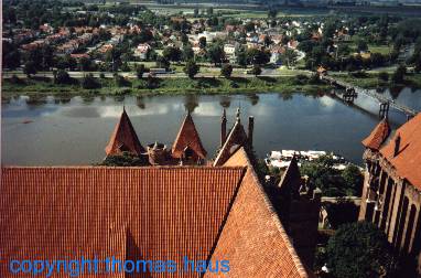 Blick vom Turm der Marienkirche (Flu Nogat)